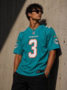 Nike NFL Miami Dolphins Fuller V #3 Jersey XL White On Field Edition